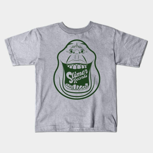 Slimer Records (Ghostbusters) Kids T-Shirt by PlaidDesign